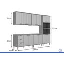 Ver imagem 3 de Cozinha Completa 5 Peças Elena CZ546 Cinamomo/Off White MGM