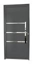 Ver imagem 1 de Porta Alumínio Lambril Evolution c/Puxador D.Cinza 90 Brimak