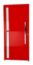 Ver imagem 1 de Porta Alumínio Lambril Visione c/Puxador D.Vermelho 90 Brimak