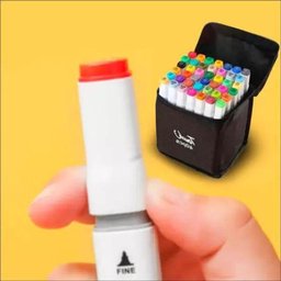 Conjunto Canetas Marcadores Permanente com 40cor Ponta Dupla - 6