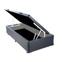 Ver imagem 1 de Cama Box Baú Solteiro Sintético Cinza 42x88x188