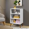Armário Multiuso Cali - Base Madeira Maciça e Mdf com 2 Portas - Branco - 2