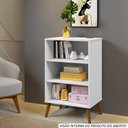 Ver imagem 2 de Armário Multiuso Cali - Base Madeira Maciça e Mdf com 2 Portas - Branco