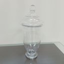 Ver imagem 5 de Potiche Decorativo de Vidro Transparente 35x17x17cm Tampa Enfeite Sala Mesa