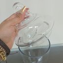 Ver imagem 6 de Potiche Decorativo de Vidro Transparente 35x17x17cm Tampa Enfeite Sala Mesa