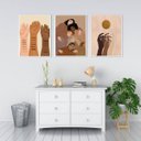 Ver imagem 2 de Kit 3 Quadros Racism Is Over 24x18cm - com vidro:Madeira preta