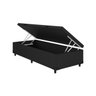 Base Box Baú Solteiro Hiperfort Blindado 78x188x42 Linhão Preto - 1