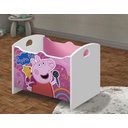 Ver imagem 2 de Baú Organizador Infantil Peppa George Peppa Rosa Branco Acetinado