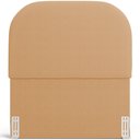 Ver mais imagens de Cabeceira Cama Box 100cm Lanna com Puff Recamier Doha W01 Bouclê Mostarda - Lyam Decor
