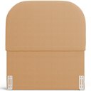 Ver imagem 3 de Cabeceira Cama Box 100cm Lanna com Puff Recamier Doha W01 Bouclê Mostarda - Lyam Decor
