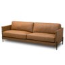 Sofá 4 Lugares para Sala Living 270cm Bliss L08 Couro Camel - Mpozenato - 1