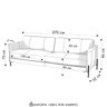 Sofá 4 Lugares para Sala Living 270cm Bliss L08 Couro Camel - Mpozenato - 4