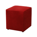 Ver imagem 1 de Kit 2x Puff Quadrado Decorativo:vermelho Cereja