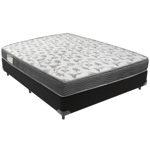 Cama Box e Colchão Iso100 Espuma D33 Viúvo Ortobom: Preto