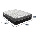 Ver imagem 3 de Cama Box e Colchão Iso100 Espuma D33 Viúvo Ortobom: Preto