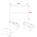 Ver imagem 4 de Gabinete Banheiro 2 Gavetas 60Cm Cr10087 Mármore Branco