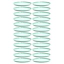 Ver imagem 1 de 24 Bandejas Redondas Servir Doces Salgados 28cm Festas Bar Restaurante Verde Menta Bubble Crippa