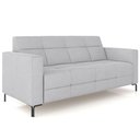 Ver imagem 1 de Sofá 3 Lugares Sala Living Industrial 180cm Senna K01 Veludo Cinza - Lyam Decor