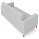 Ver imagem 7 de Sofá 3 Lugares Sala Living Industrial 180cm Senna K01 Veludo Cinza - Lyam Decor