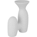 Ver imagem 7 de Vaso Decorativo Cachepô 9x15x9cm Cerâmica Branco