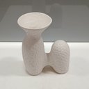 Ver imagem 3 de Vaso Decorativo Cachepô 9x15x9cm Cerâmica Branco