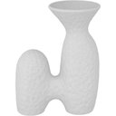 Ver imagem 1 de Vaso Decorativo Cachepô 9x15x9cm Cerâmica Branco
