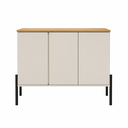 Ver imagem 1 de Aparador 100% MDF Reforçado Sala 3 Portas Elegante Buffet Moderno