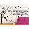 Adesivo Decorativo de Parede Arvore Frase Decoração - 2