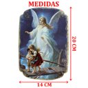 Ver imagem 4 de Quadro Mesa Colecionável Natal Anjo da Guarda Crianças 20cm