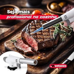 Maçarico Culinário Gourmet Cozinha Profissional Portátil com Regulagem de Chama - 2