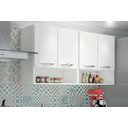 Ver imagem 2 de Armário Balcão Cozinha Armazenamento 4 Portas Branco ClickForte Armário Multiuso