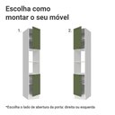 Ver imagem 4 de Paneleiro 40 Cm 2 Portas e 2 Nichos Branco/verde Vik Madesa