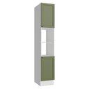 Ver imagem 1 de Paneleiro 40 Cm 2 Portas e 2 Nichos Branco/verde Vik Madesa