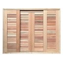 Ver imagem 3 de Janela de Madeira Veneziana de Correr Reto Padrão Cedro Batentes de 14 Cm-2.40(l)x1.20(a)