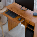 Ver imagem 3 de Mesa para Notebook e Computador com Gaveta Viena - Freijó