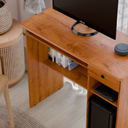 Ver imagem 4 de Mesa para Notebook e Computador com Gaveta Viena - Freijó