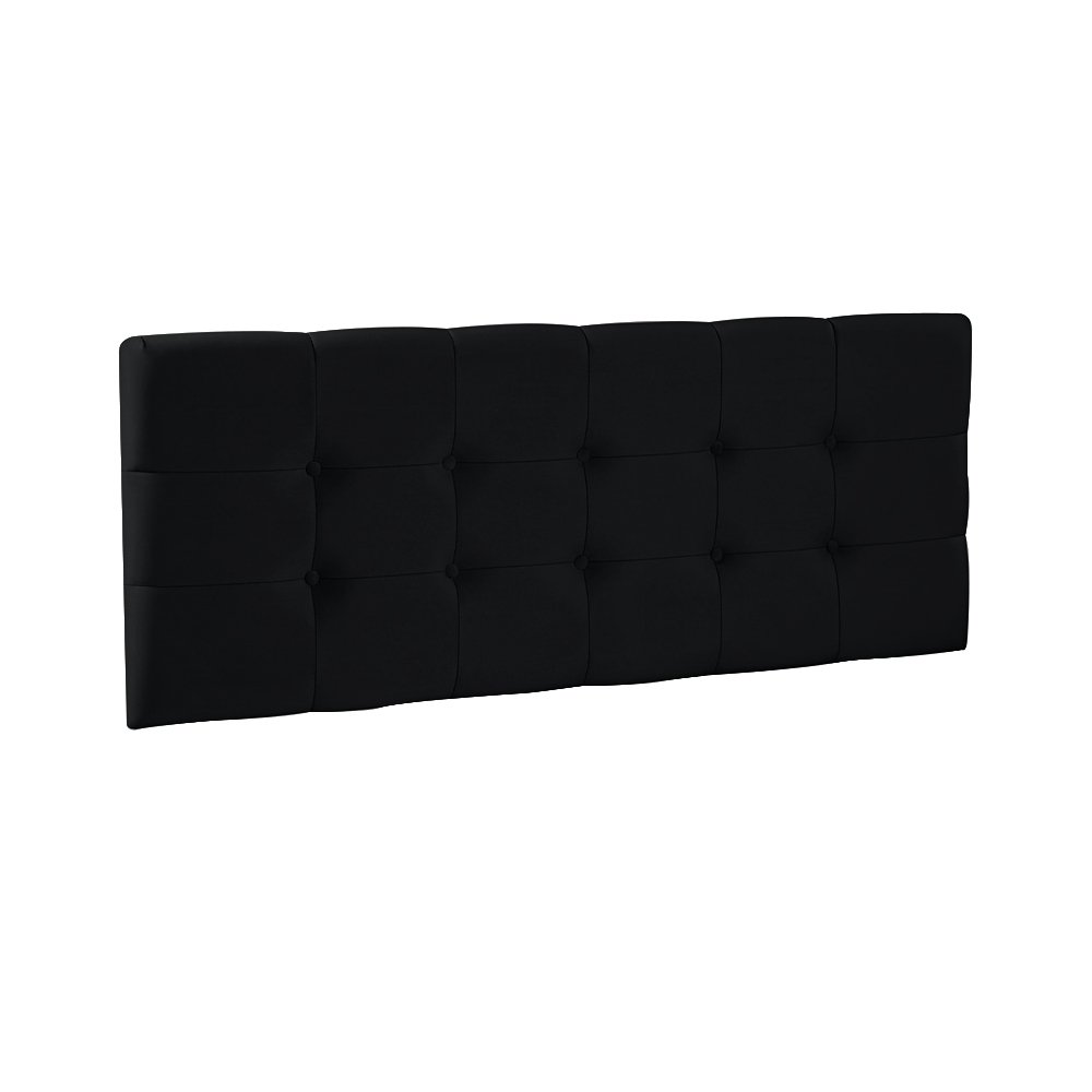 Cabeceira Painel para Cama de Casal Onix 1,40m Preto - 2