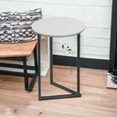 Ver imagem 2 de Mesa Canto Decorativo Redonda Industrial Jade