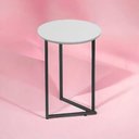 Ver imagem 3 de Mesa Canto Decorativo Redonda Industrial Jade
