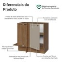 Ver imagem 3 de Balcão de Canto 1 Porta (sem Tampo) Rustic/Crema Vik Madesa