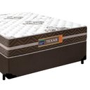 Ver imagem 6 de Cama Box Casal Sintético Colchão Molas Ensacadas Colchões 138cm Marrom Suporta até 120 Kg por