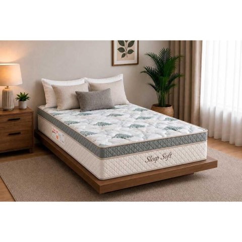 Colchão King Molas Paropas Ensacadas Sleep Soft 193x203x34