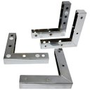 Ver imagem 1 de Pé de Ferro Cromado P/ Sofá e Móveis 3x15x15cm – Kit 4 Un