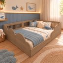Ver imagem 1 de Cama Infantil Montessoriana Casal Onda