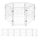 Ver imagem 1 de Cercado para Pet 5 Módulos Portão 83cm Utilyse Branco Chiqueirinho Cães Gatos Coelhos