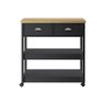 Aparador Carrinho Chá Ditália 2 Gavetas Preto Ba-135 - 6
