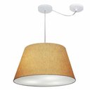 Ver imagem 1 de Lustre Pendente Cone com Desvio Md-4278 Cúpula 30/35x50cm Palha - Bivolt