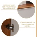 Ver imagem 7 de Cozinha Modulada 9 Peças 1 Cristaleira 2 Balcões 4 Armários Aéreo 1 Torre Celeste Cinamomo/Offwhite