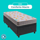 Ver imagem 4 de Conjunto Cama Box Bau Cinza Solteiro + Colchão D20 D20 Inducol