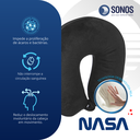 Ver imagem 3 de Kit 2 Almofadas de Pescoço Tradicional Sonos Preta